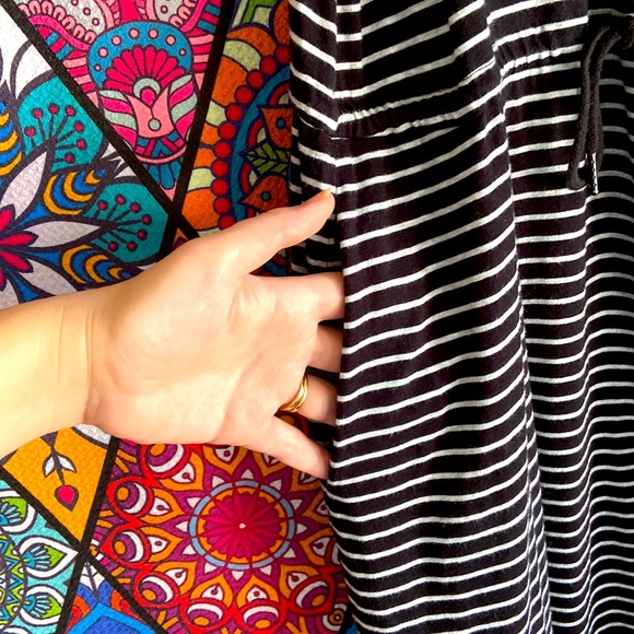 Decjuba D-LUXE BASICS Striped Sleeveless Tank Dress Sz XS - Picture 6 of 8